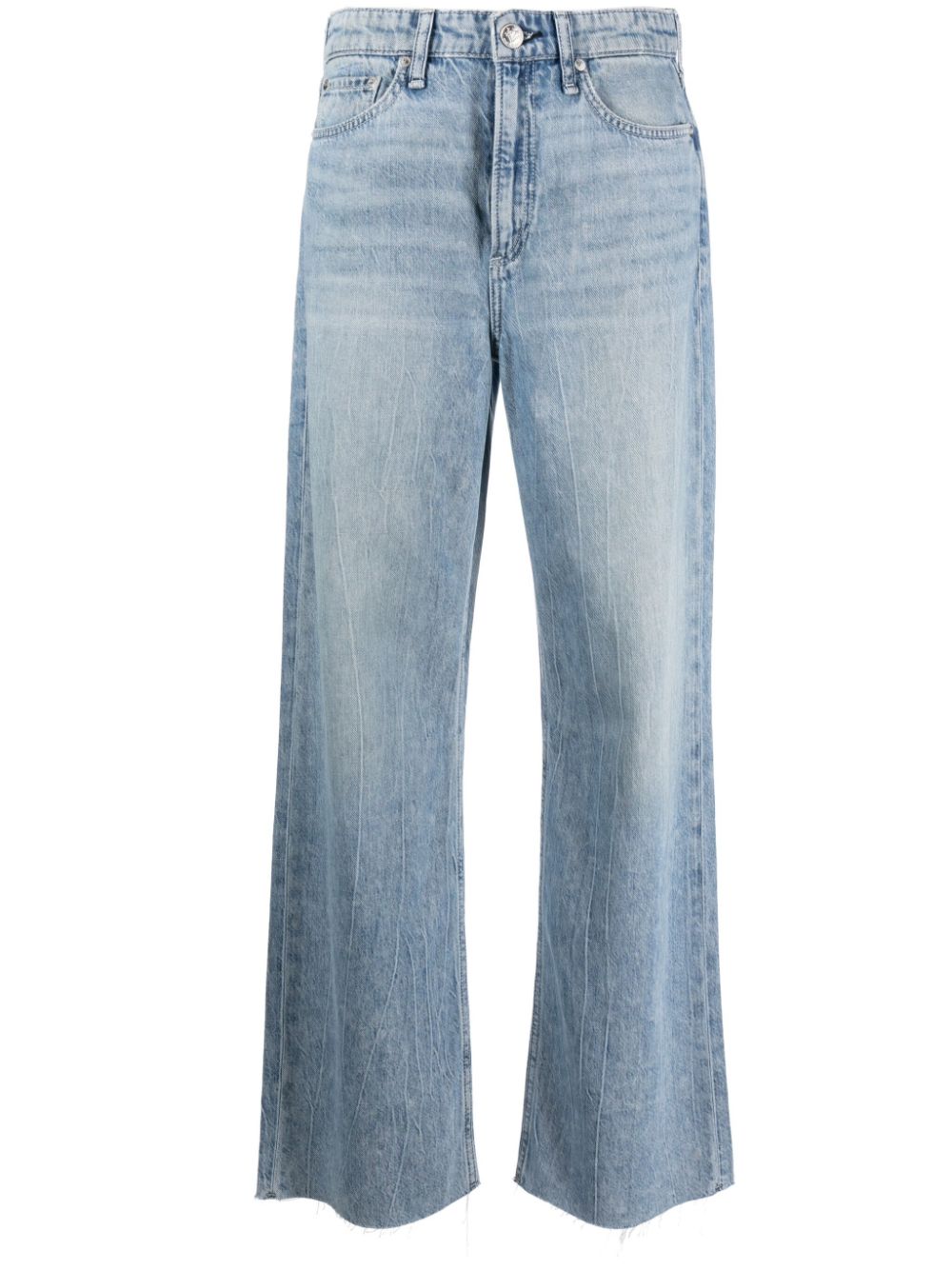 rag & bone Featherweight Logan mid-rise wide-leg jeans - Blue von rag & bone