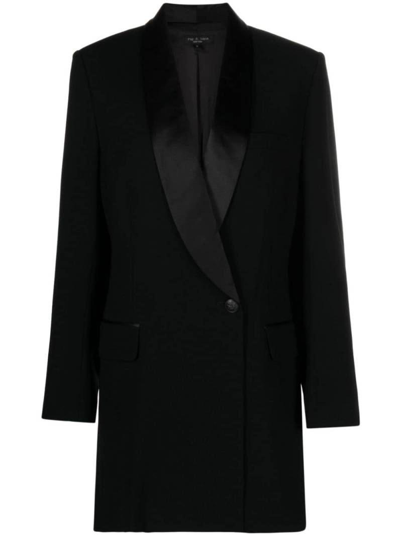 rag & bone Femi crepe tuxedo dress - Black von rag & bone