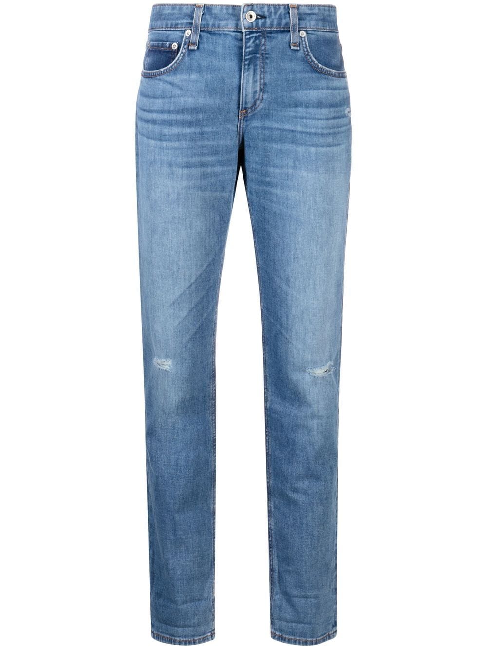 rag & bone Hermosa mid-rise slim-leg jeans - Blue von rag & bone