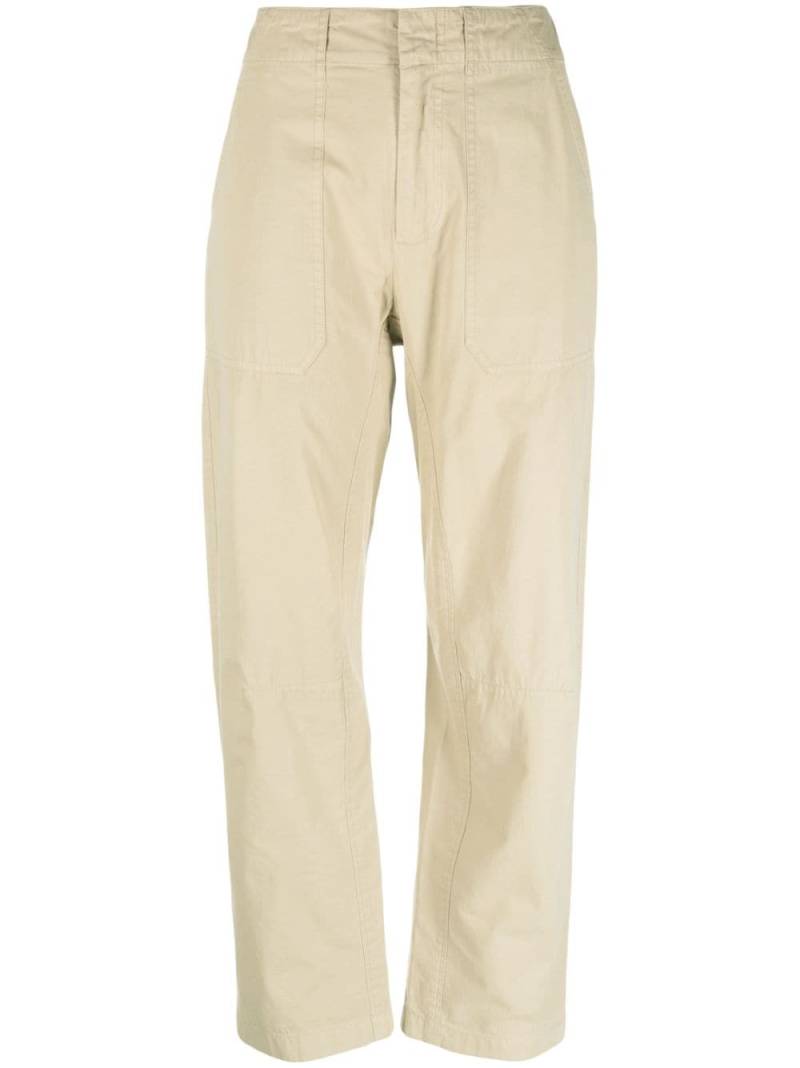 rag & bone Leyton cropped cotton trousers - Neutrals von rag & bone