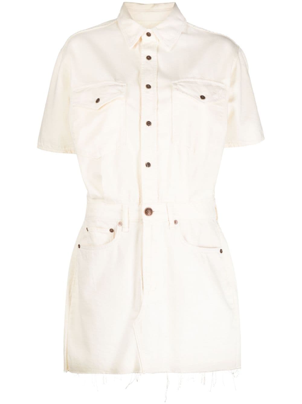 rag & bone Lilah denim mini dress - Neutrals von rag & bone