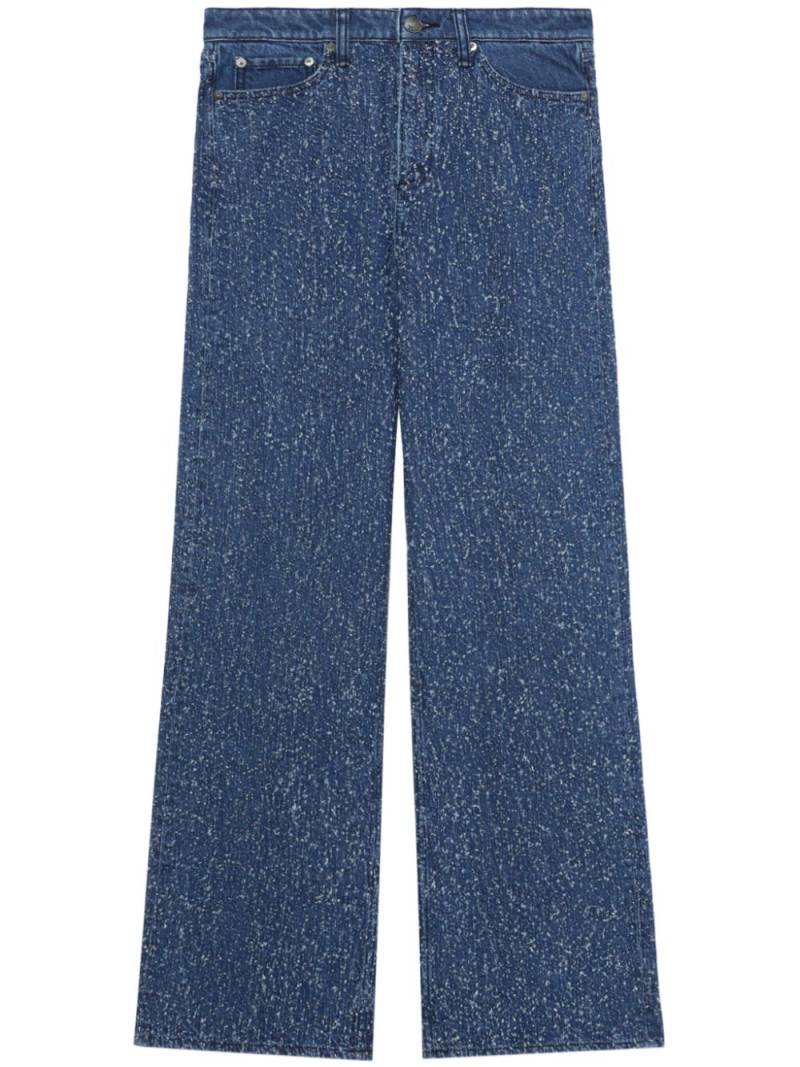 rag & bone Logan mid-rise wide-leg jeans - Blue von rag & bone