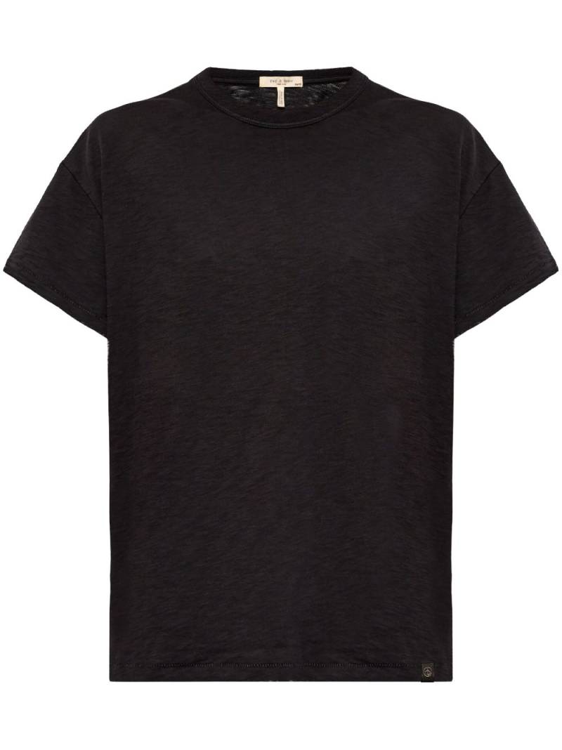 rag & bone Mini Slub crew-neck T-shirt - Black von rag & bone