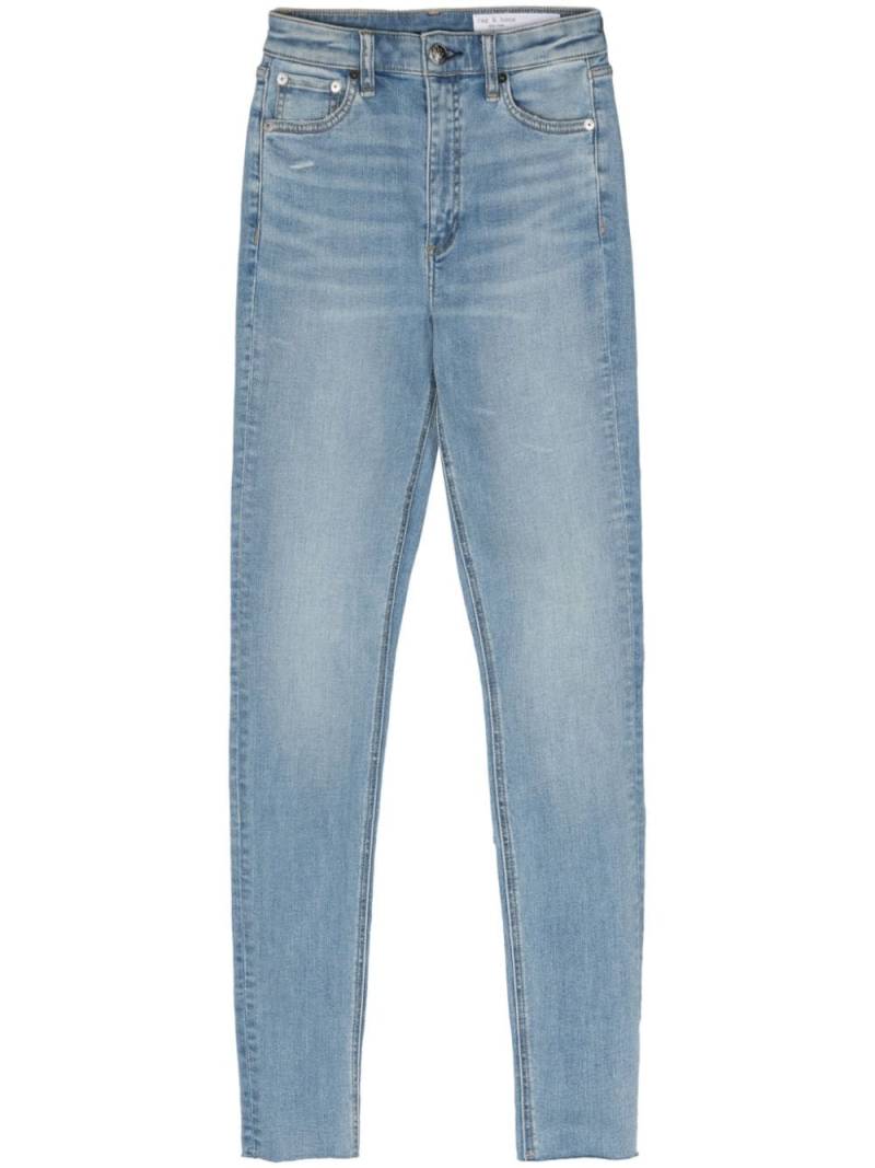 rag & bone Nina high-rise skinny jeans - Blue von rag & bone