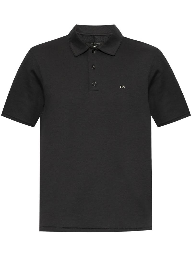 rag & bone Pima cotton polo shirt - Black von rag & bone