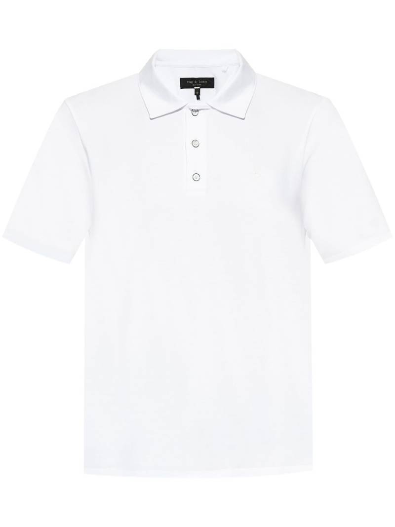 rag & bone Pima cotton polo shirt - White von rag & bone