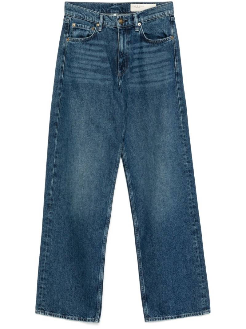 rag & bone Shea high-wise straight-leg jeans - Blue von rag & bone