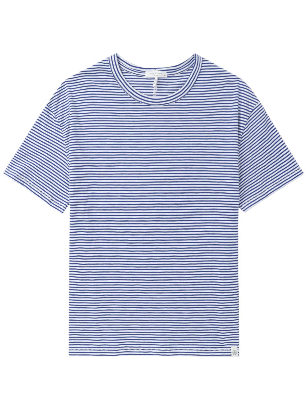 rag & bone Slub T-shirt - Blue von rag & bone