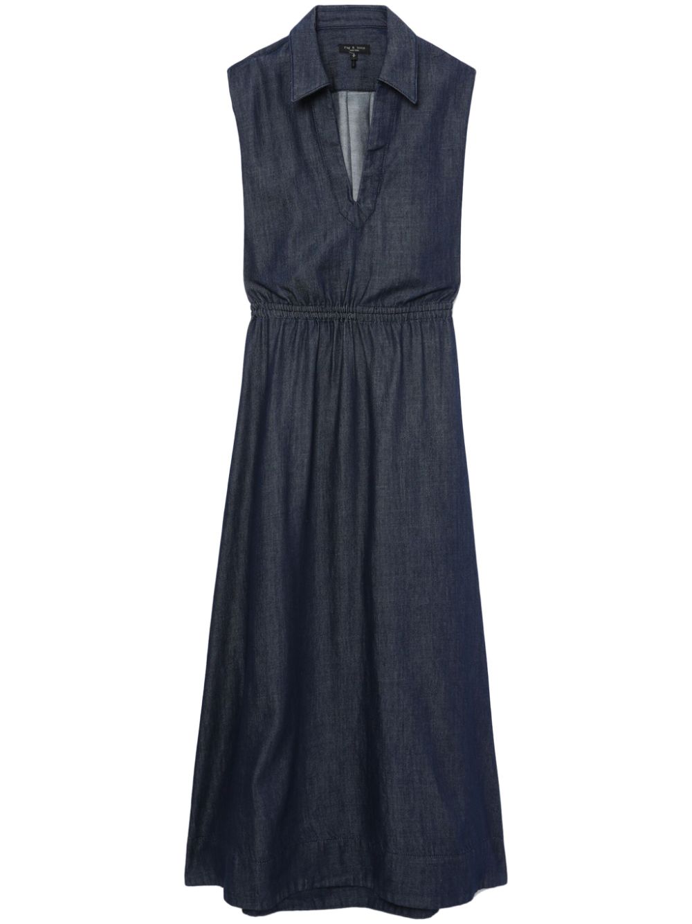 rag & bone Soyaya cut-out lightweight denim midi dress - Blue von rag & bone