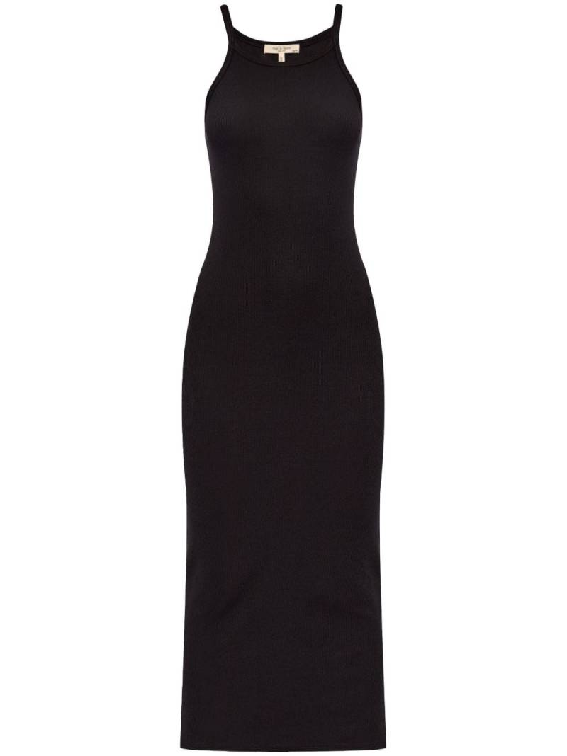 rag & bone The Essential ribbed dress - Black von rag & bone