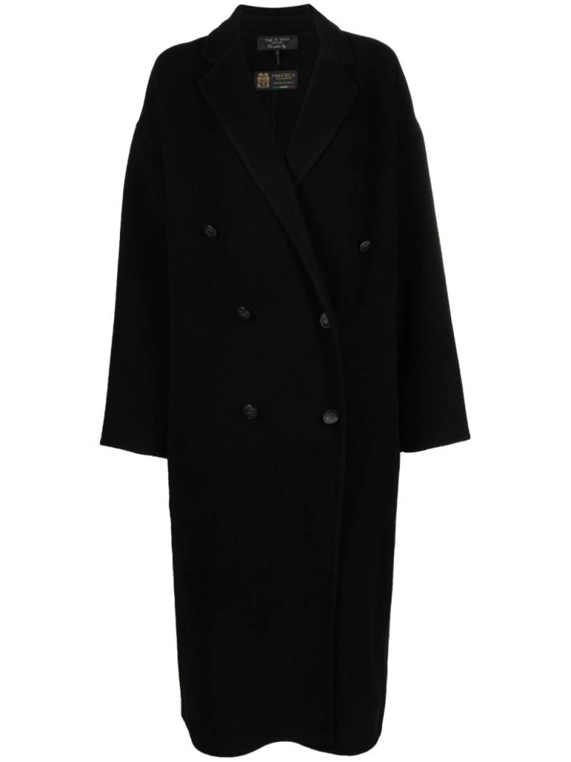 rag & bone Thea Italian wool coat - Black von rag & bone