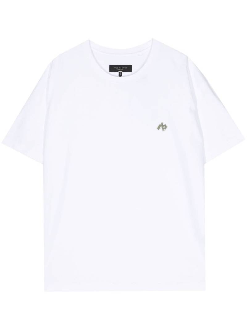 rag & bone appliqué-detail cotton T-shirt - White von rag & bone