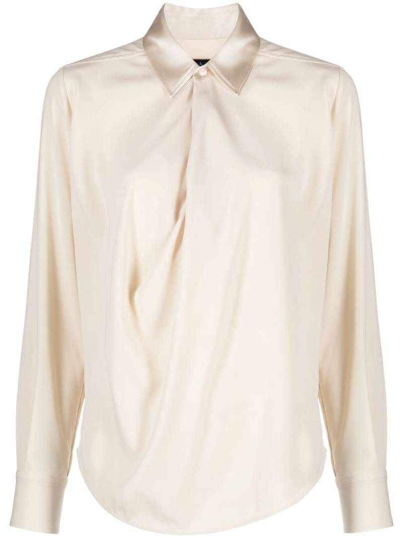 rag & bone buttoned satin-finish shirt - Neutrals von rag & bone