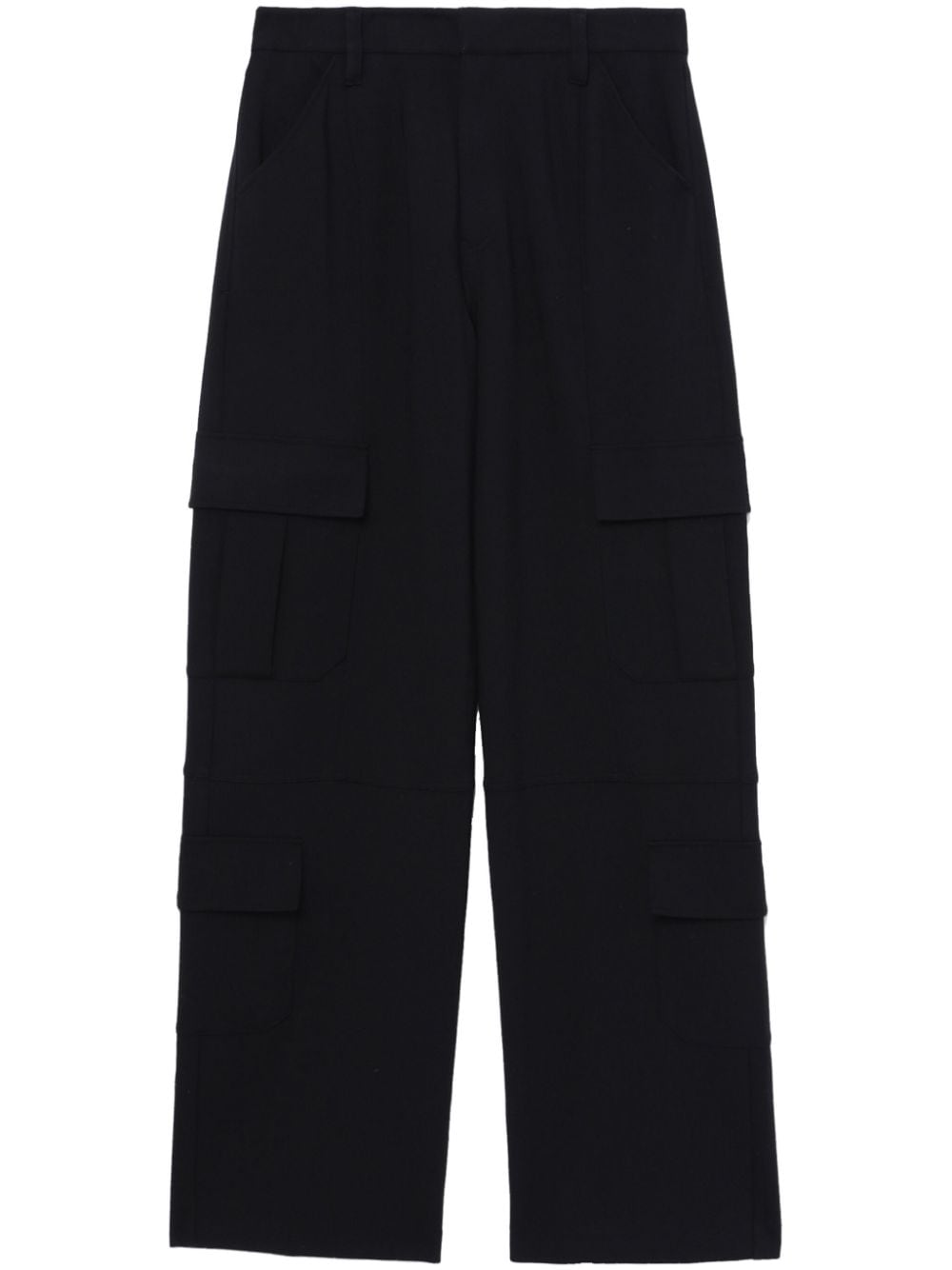 rag & bone cargo-pocket concealed-fastening straight trousers - Black von rag & bone