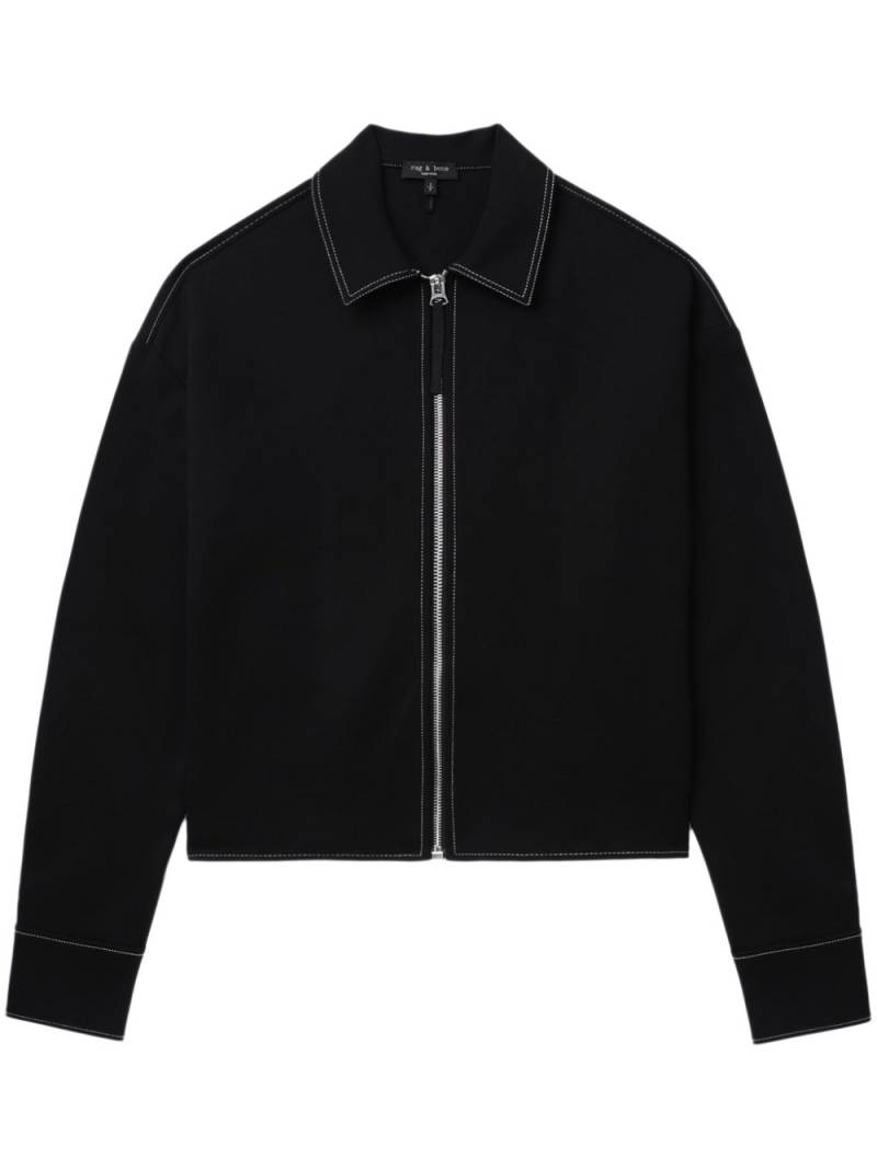 rag & bone contrast stitching shirt-jacket - Black von rag & bone