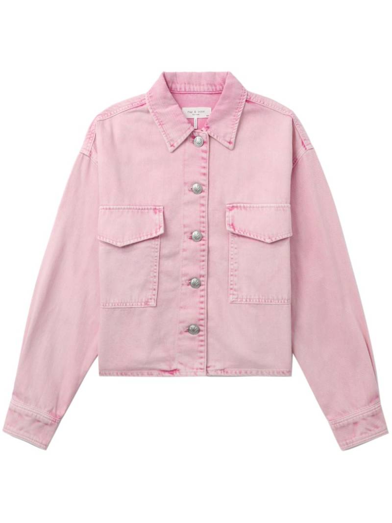 rag & bone cropped denim jacket - Pink von rag & bone