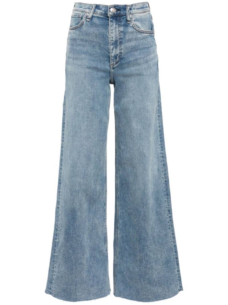 rag & bone embroidered logo jeans - Blue von rag & bone