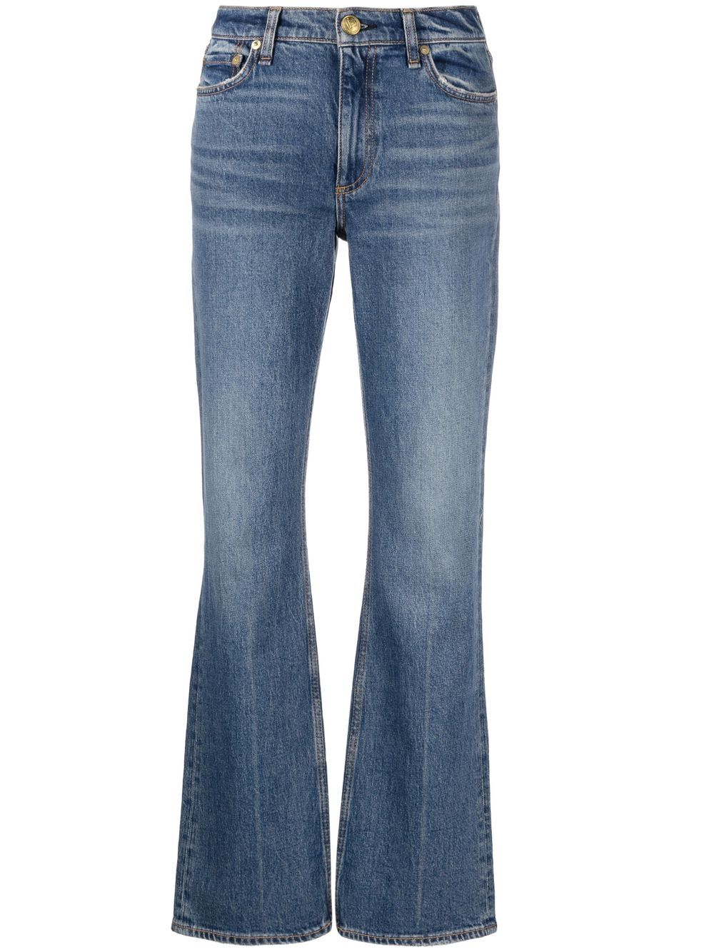 rag & bone flared washed jeans - Blue von rag & bone