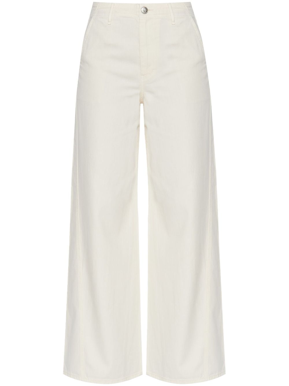 rag & bone front button flared trousers - White von rag & bone