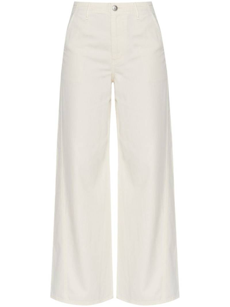 rag & bone front button flared trousers - White von rag & bone