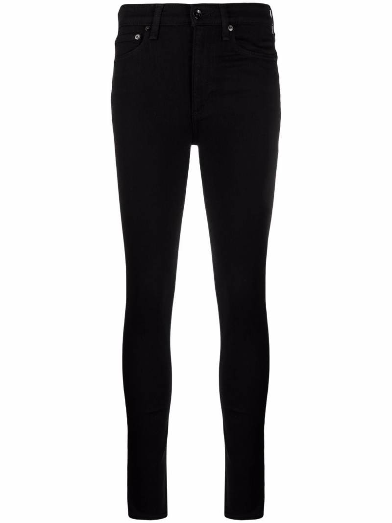 rag & bone high-waisted slim fit jeans - Black von rag & bone