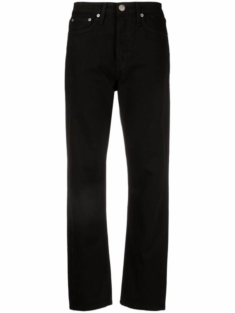 rag & bone high-waisted straight jeans - Black von rag & bone