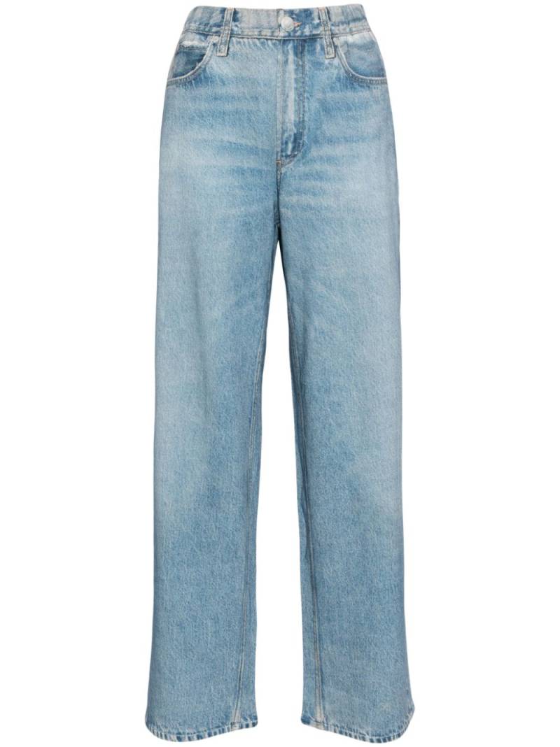 rag & bone jeans-print straight trousers - Blue von rag & bone