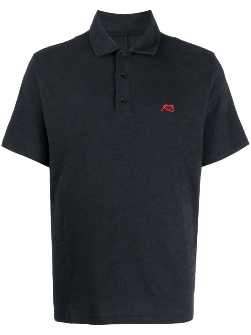 rag & bone logo-embroidered polo shirt - Blue von rag & bone