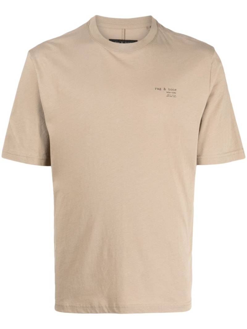 rag & bone logo-print T-shirt - Brown von rag & bone