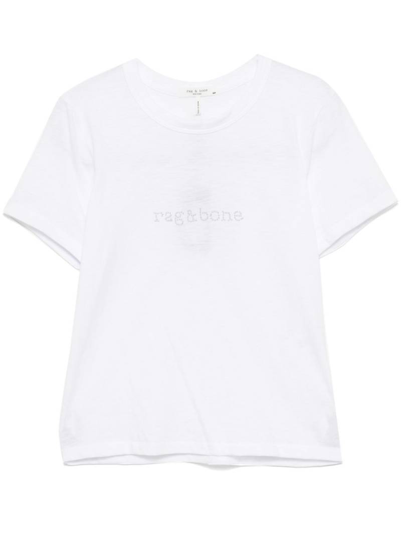 rag & bone logo-stud T-shirt - White von rag & bone