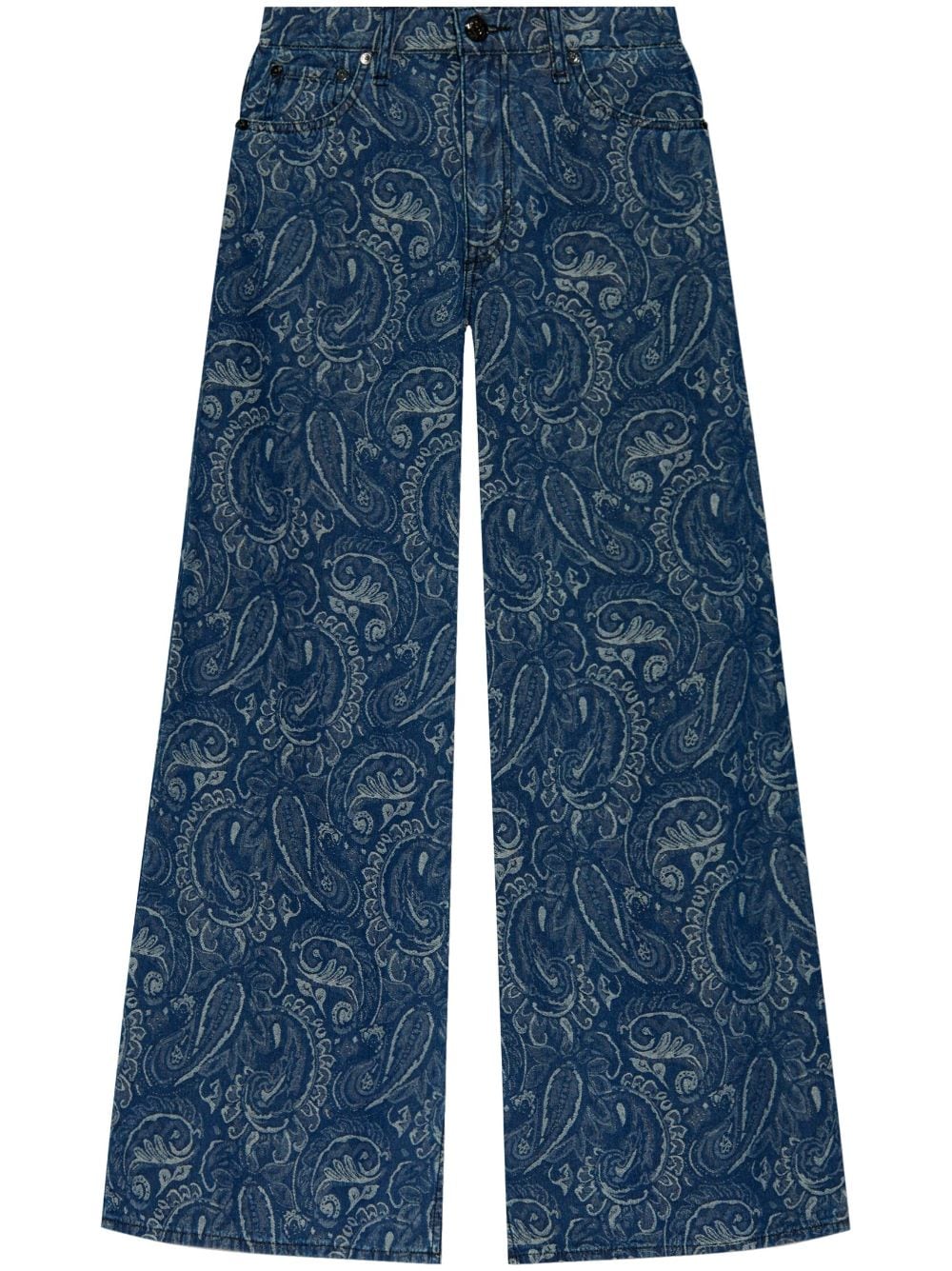 rag & bone paisley-print cotton jeans - Blue von rag & bone