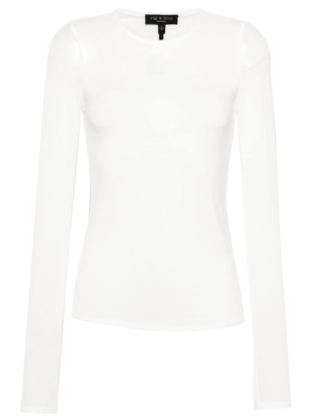 rag & bone panelled long-sleeve top - White von rag & bone