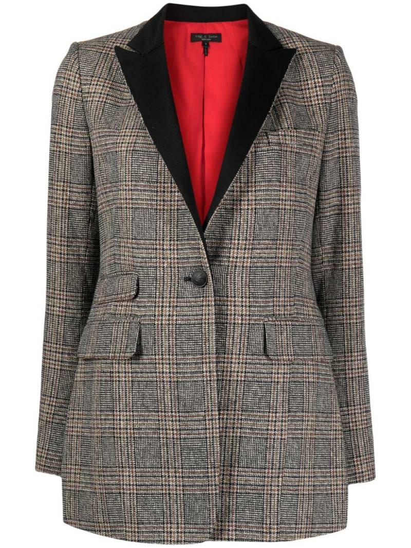 rag & bone plaid-check pattern single-breasted blazer - Brown von rag & bone