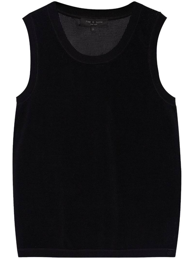 rag & bone round-neck knit vest - Black von rag & bone