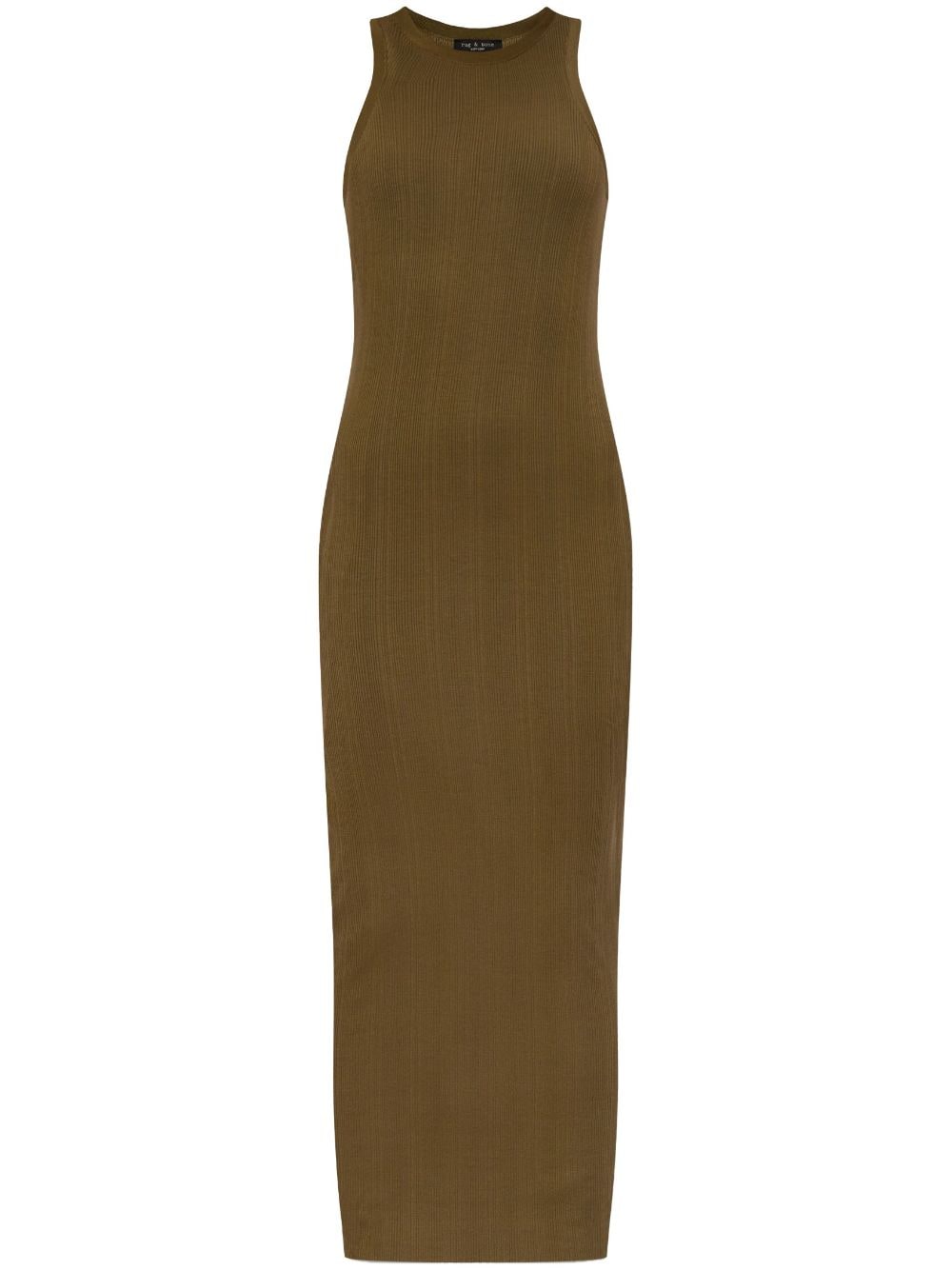 rag & bone round-neck ribbed dress - Green von rag & bone