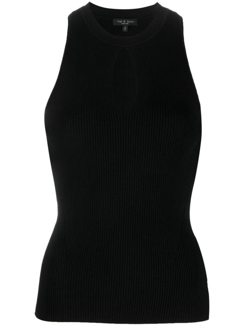 rag & bone round neck sleeveless top - Black von rag & bone