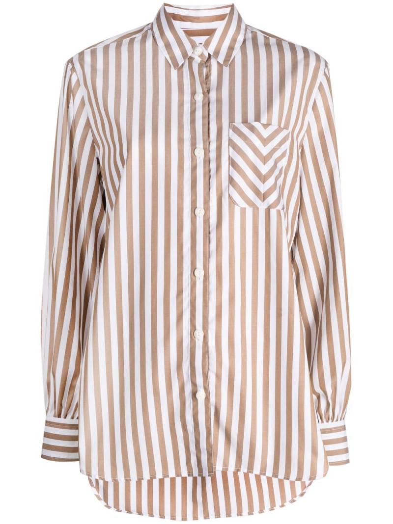 rag & bone striped long-sleeve shirt - Brown von rag & bone