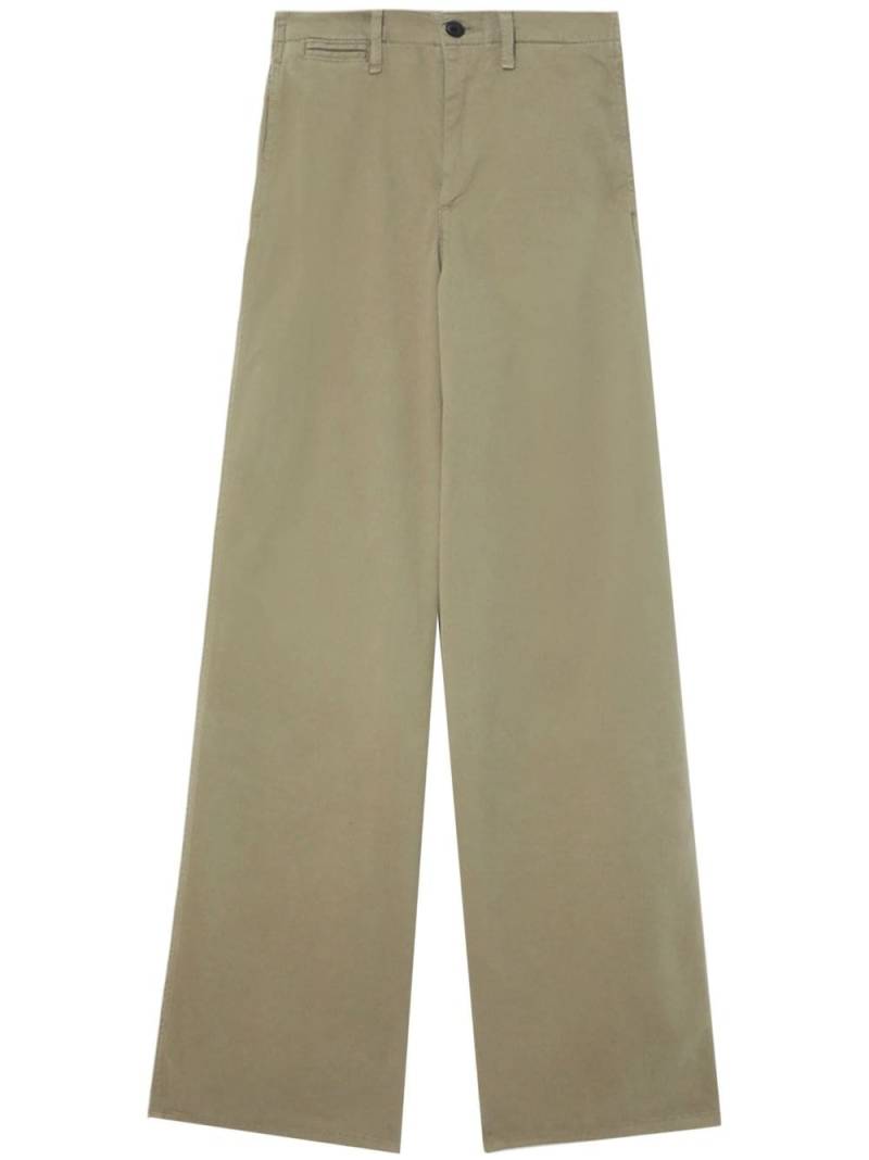 rag & bone wide-leg stretch-cotton trousers - Green von rag & bone