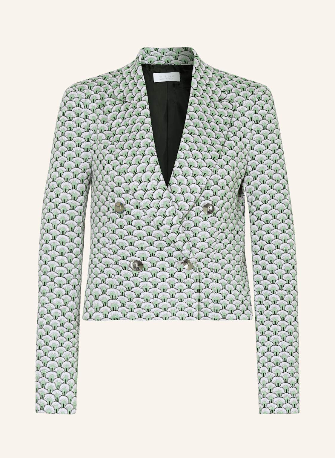 Rich & Royal Cropped-Blazer Aus Jersey gruen von Rich & Royal