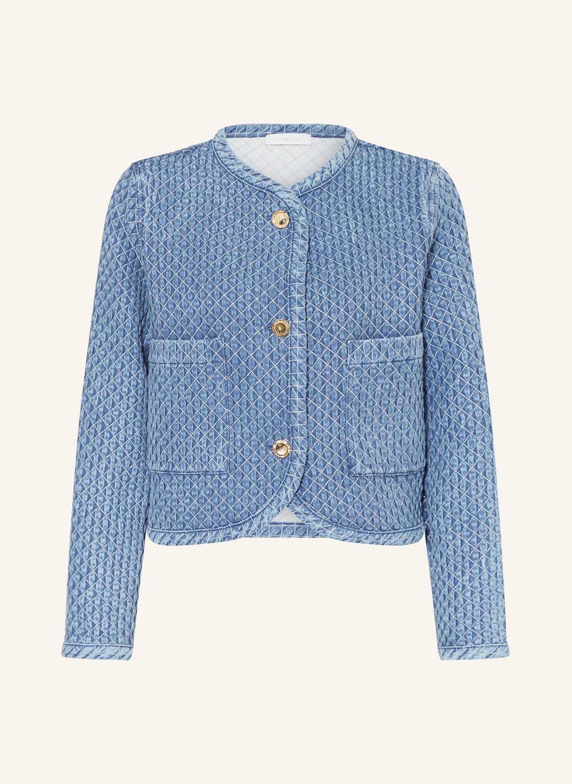 Rich&Royal Kastenjacke Mit Glanzgarn blau Rich&Royal Kastenjacke Mit Glanzgarn blau von rich&royal
