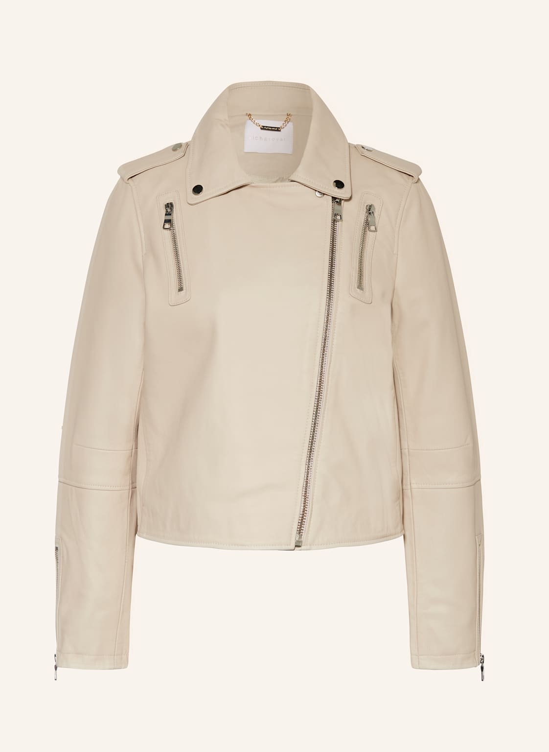 Rich & Royal Lederjacke beige von Rich & Royal