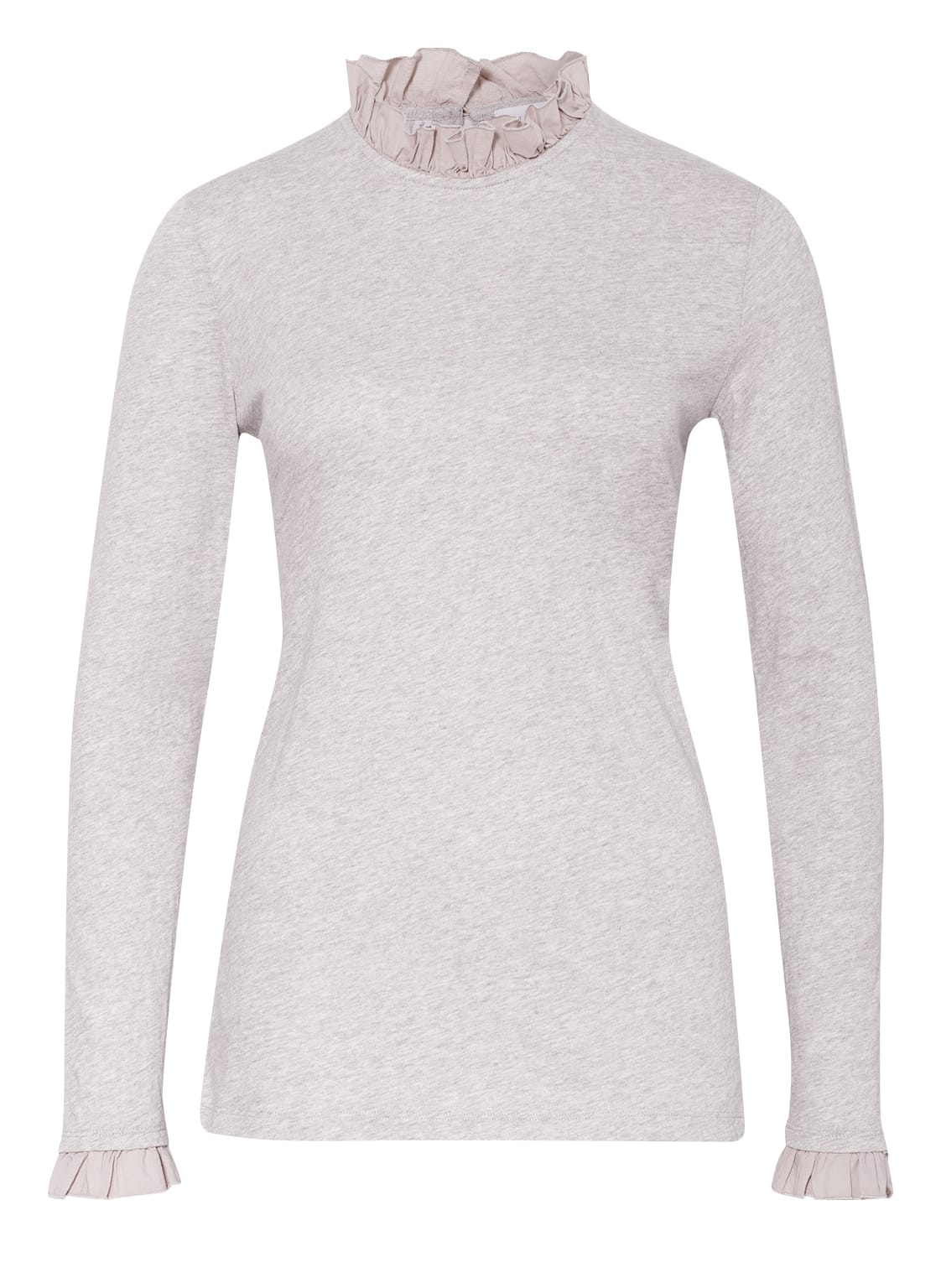 Rich&Royal Longsleeve Im Materialmix grau Rich&Royal Longsleeve Im Materialmix grau von rich&royal