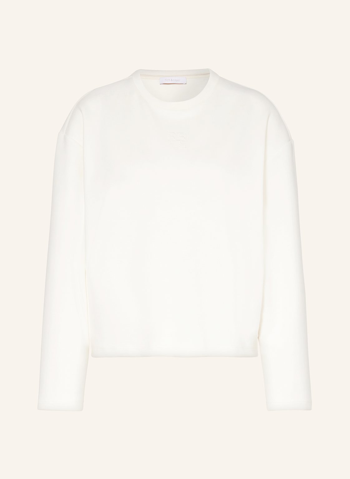 Rich&Royal Longsleeve weiss von rich&royal