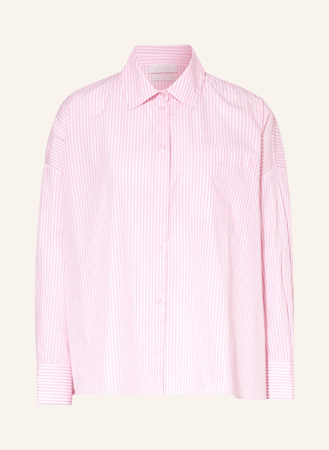 Rich & Royal Oversized-Hemdbluse rosa Rich & Royal Oversized-Hemdbluse rosa von Rich & Royal
