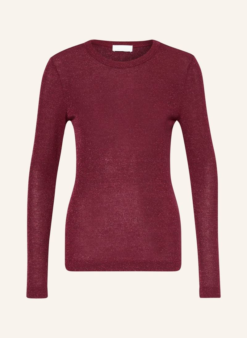 Rich&Royal Pullover Mit Glitzergarn rot von rich&royal