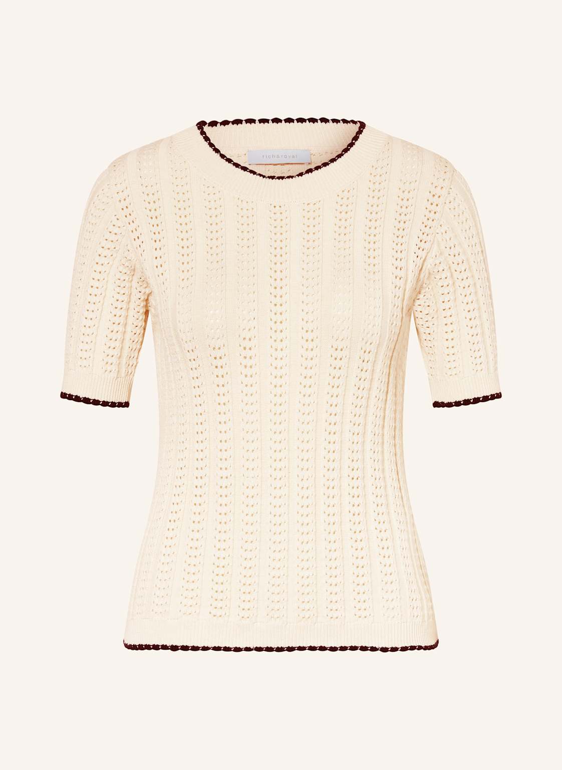 Rich & Royal Strickshirt weiss Rich & Royal Strickshirt weiss von Rich & Royal