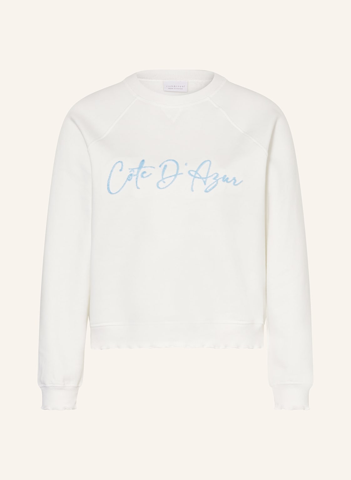 Rich & Royal Sweatshirt weiss von Rich & Royal