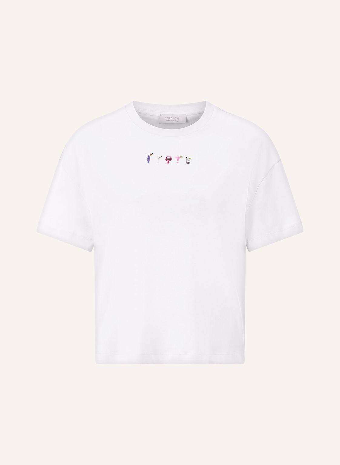 Rich & Royal T-Shirt Mit Schmucksteinen weiss Rich & Royal T-Shirt Mit Schmucksteinen weiss von Rich & Royal
