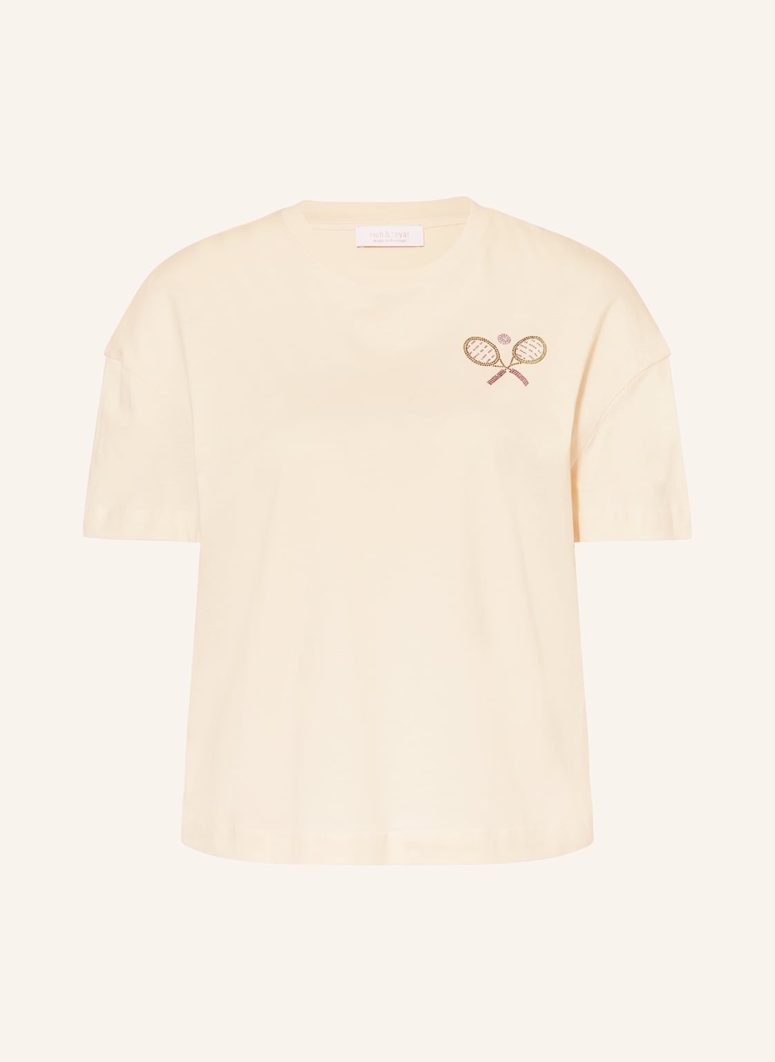 Rich & Royal T-Shirt beige Rich & Royal T-Shirt beige von Rich & Royal
