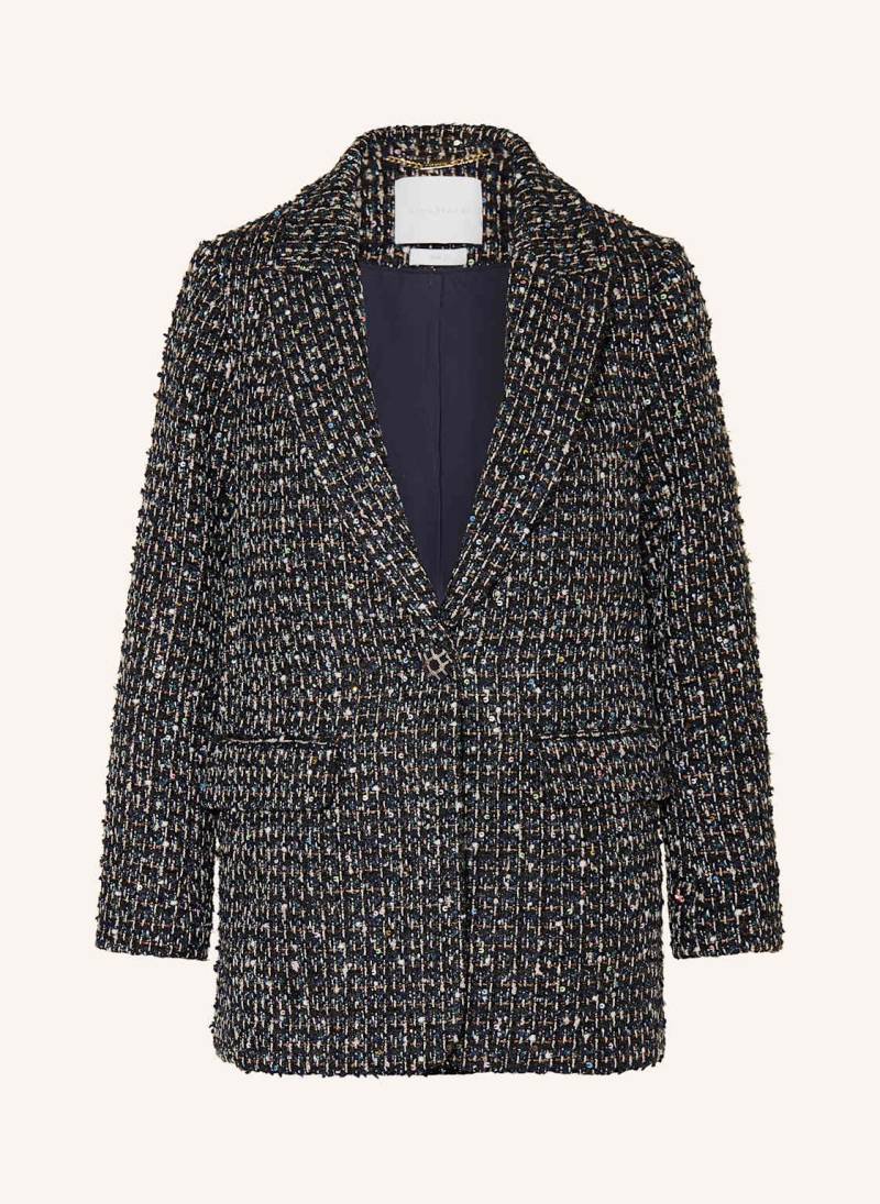 Rich&Royal Tweed-Blazer Mit Glitzergarn Und Pailletten blau von rich&royal